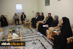 دیدار سرپرست دانشگاه فرهنگیان با خانواده شهید سید علیرضا موسوی منزه، از دانشجو معلمان شهید استان فارس