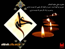 ایام سوگواری مولای متقیان امام علی علیه السلام تسلیت باد