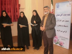 حضور جناب آقای دکتر عسکری و آقای دکتر عزیزی در جمع دانشجویان