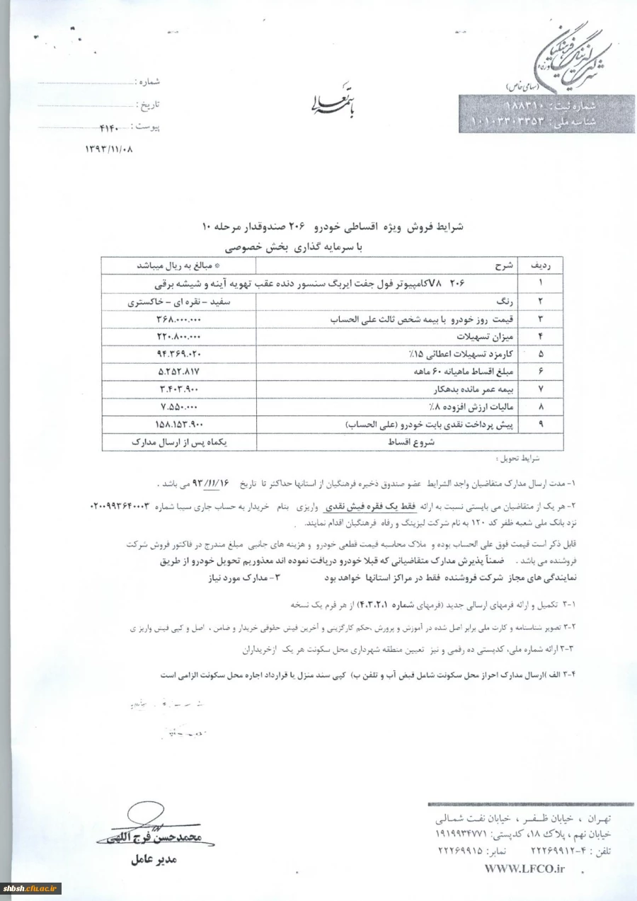 پژو 206 صندوق دار