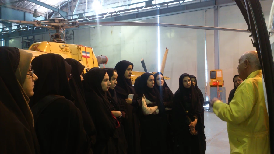 بازدید از شرکت هلیکوپتری ایران - شیراز