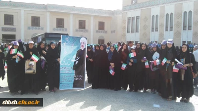 استقبال جمعی از مسئولین و دانشجویان پردیس شهید باهنر از جناب آقای دکتر روحانی ریاست جمهور محترم ایران اسلامی