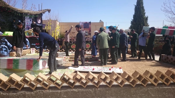 آئین استقبال و تشییع شهدای گمنام(جاوید الاثر) سه شنبه 18 اسفند 94 پردیس شهید باهنر