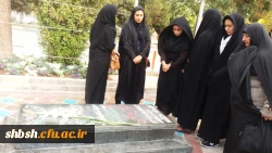 زیارت قبورشهدا ودیدار ازخانواده معظم شهید محمودی ازشهدای مدافع حرم