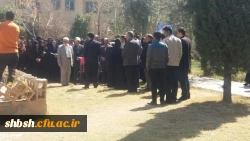 کلنگ زنی ساخت المان شهدای گمنام مدفون در پردیس شهید باهنر