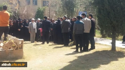 مراسم کلنگ زنی  ساخت حرم شهدای گمنام مدفون درپردیس شهید باهنر شیراز