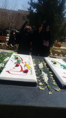 کلنگ زنی ساخت المان شهدای گمنام مدفون در پردیس شهید باهنر