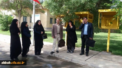 بازدید  دکتر ساکی معاونت پژوهشی دانشگاه فرهنگیان وهیات همراه ازپردیس شهید باهنر شیراز