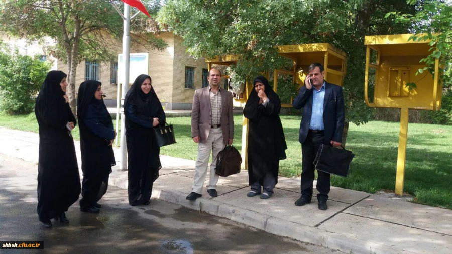 دیدار جناب اقای دکتر ساکی وهیات همراه ازپردیس شهید باهنر