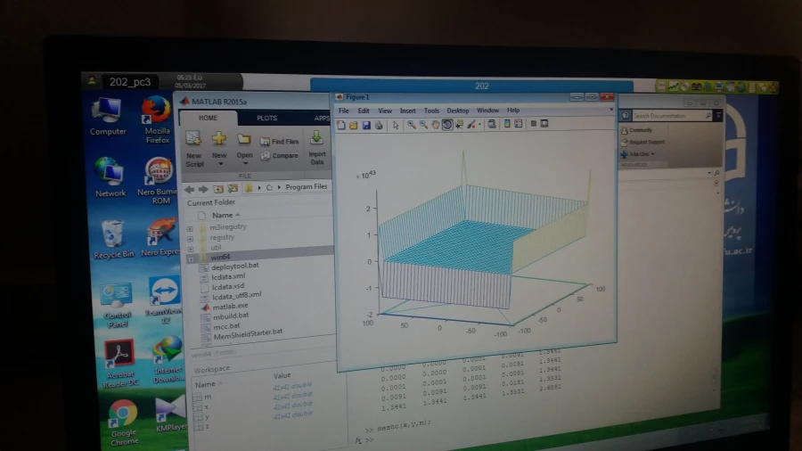 برگزاری کارگاه آموزشی نرم افزار matlab 9