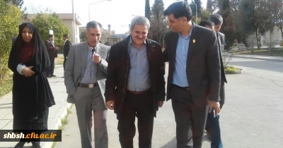 بازدید دکتر رحیمی مدیر کل بهسازی و منابع انسانی معاونت آموزشی سازمان مرکزی از پردیس شهید باهنر فارس