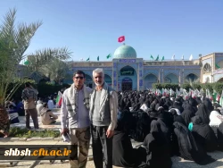 حضور کاروان راهیان نور دانشجویان پردیس شهید باهنر فارس در مناطق جنگی جنوب
