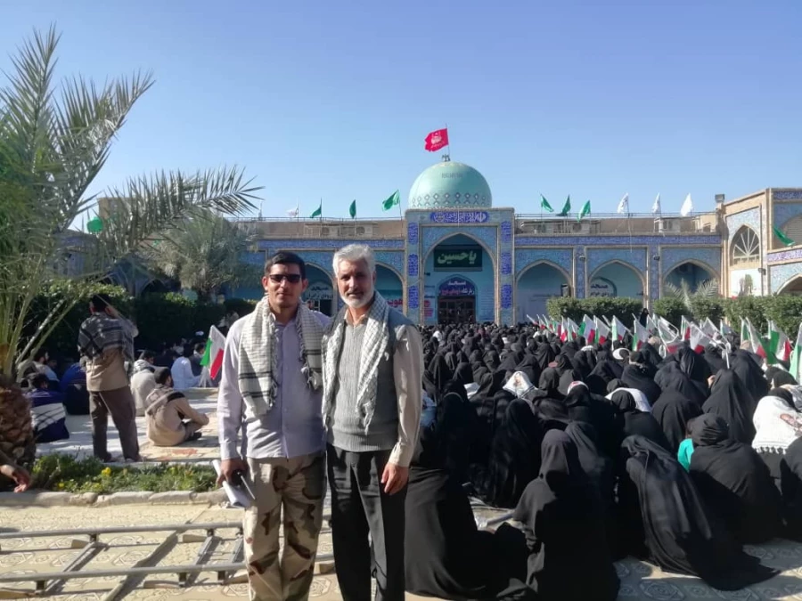 حضور کاروان راهیان نور دانشجویان پردیس شهید باهنر فارس در مناطق جنگی جنوب