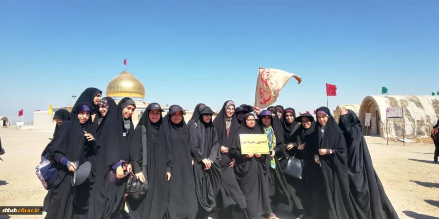 حضور کاروان راهیان نور دانشجویان پردیس شهید باهنر فارس در مناطق جنگی جنوب