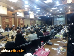 حضور مسئولین پردیس شهید باهنر فارس در جلسه حمایت دانشگاه های استان فارس از سپاه پاسداران انقلاب اسلامی