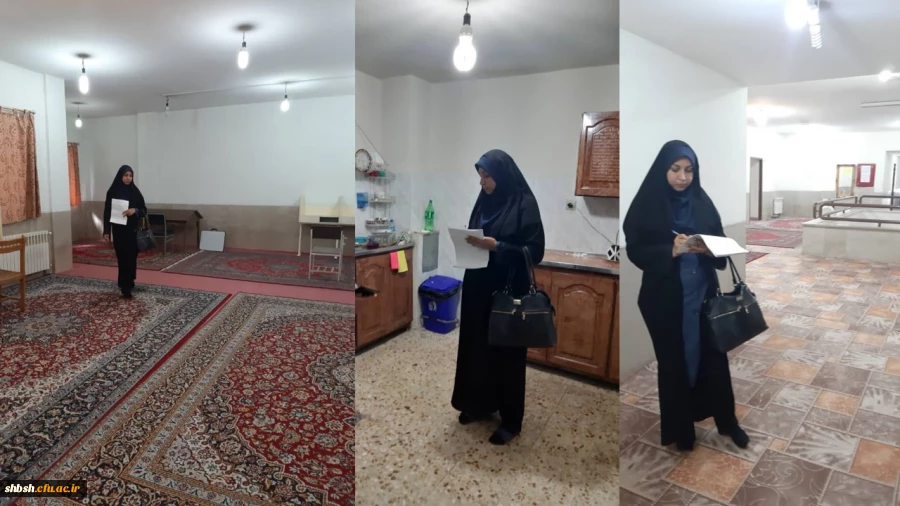 بازدید کارشناس مرکز بهداشت شهدای انقلاب از سرای دانشجویی پردیس به مناسبت هفته سرای دانشجویی