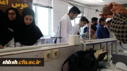 حضور دانشجو معلمان منتخب رشته های زیست، فیزیک و شیمی پردیس شهید باهنر در همایش نانو پژوهشکده معلم