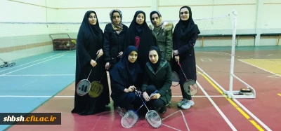 برگزاری مسابقه بدمینتون به مناسبت روز دانشجو