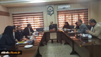 جلسه تحصیلات تکمیلی با حضور دکتر افلاکی رئیس دانشگاه فرهنگیان فارس