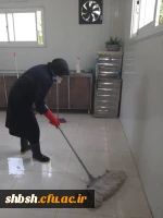 ضد عفونی کردن ساختمان های پردیس شهید باهنر فارس جهت پیشگیری از ورود ویروس کرونا 9