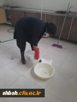 ضد عفونی کردن ساختمان های پردیس شهید باهنر فارس جهت پیشگیری از ورود ویروس کرونا 10