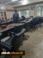 ضد عفونی کردن ساختمان های پردیس شهید باهنر فارس جهت پیشگیری از ورود ویروس کرونا 19