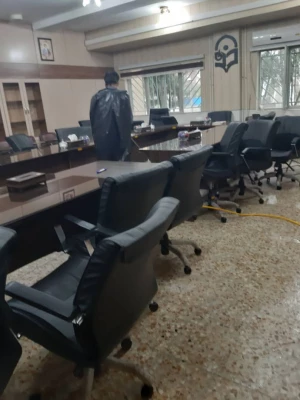 ضد عفونی کردن ساختمان های پردیس شهید باهنر فارس جهت پیشگیری از ورود ویروس کرونا 19