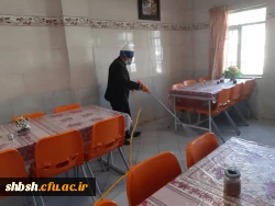 ضد عفونی کردن ساختمان های پردیس شهید باهنر فارس جهت پیشگیری از ورود ویروس کرونا 22