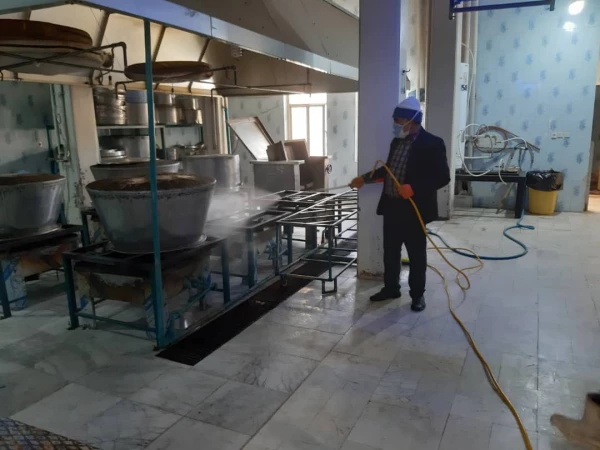 ضد عفونی کردن ساختمان های پردیس شهید باهنر فارس جهت پیشگیری از ورود ویروس کرونا 23