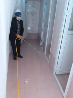 ضد عفونی کردن ساختمان های پردیس شهید باهنر فارس جهت پیشگیری از ورود ویروس کرونا 26