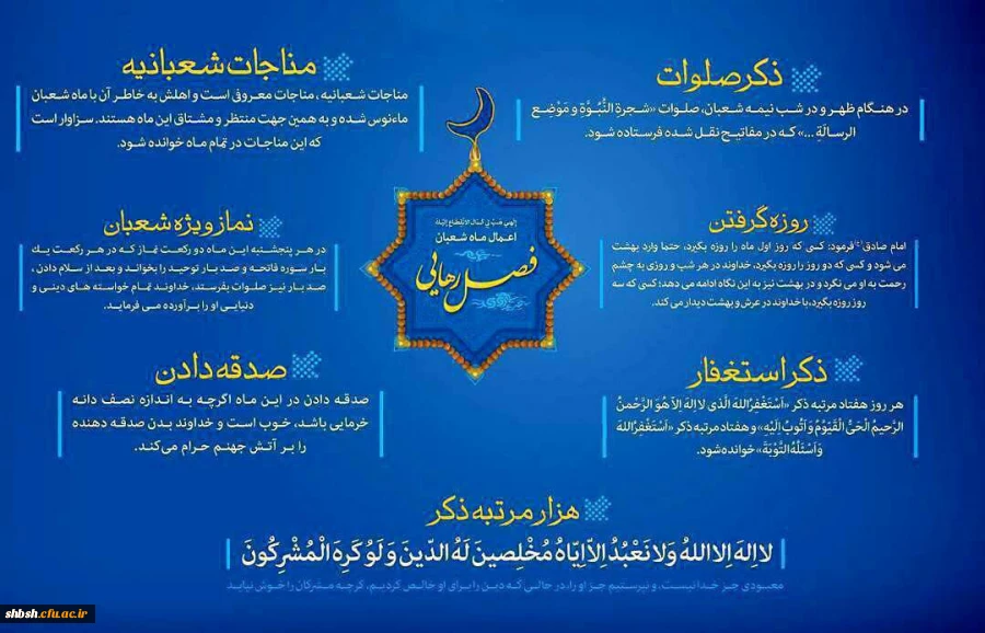 حلول ماه شعبان و اعیاد شعبانیه مبارک باد 2