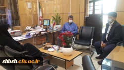 دیدار دکتر آذر داودی سرپرست پردیس شهید باهنر با شهردار منطقه ۷ شیراز 2