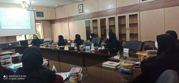 جلسه دفاع خانم خدیجه ارجمندی رشته علوم تربیتی گرایش ابتدایی 2