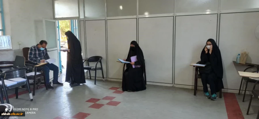 فرآیند مصاحبه داوطلبان دختر واجد شرایط آزمون سراسری ٩٩ در پردیس شهیدباهنر فارس انجام شد 16