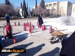 برگزاری دوره آموزشی آتش نشانی برای کارکنان پردیس شهید باهنر شیراز 2