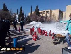 برگزاری دوره آموزشی آتش نشانی برای کارکنان پردیس شهید باهنر شیراز 4