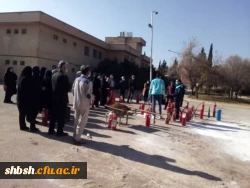 برگزاری دوره آموزشی آتش نشانی برای کارکنان پردیس شهید باهنر شیراز 10