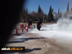 برگزاری دوره آموزشی آتش نشانی برای کارکنان پردیس شهید باهنر شیراز 11