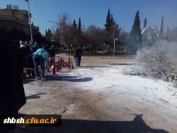 برگزاری دوره آموزشی آتش نشانی برای کارکنان پردیس شهید باهنر شیراز 13