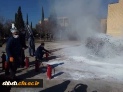برگزاری دوره آموزشی آتش نشانی برای کارکنان پردیس شهید باهنر شیراز 15