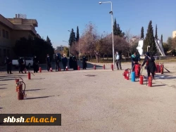 برگزاری دوره آموزشی آتش نشانی برای کارکنان پردیس شهید باهنر شیراز 19