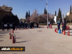 برگزاری دوره آموزشی آتش نشانی برای کارکنان پردیس شهید باهنر شیراز 20