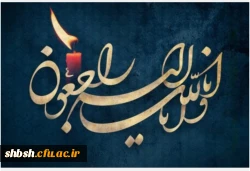 انا لله و انا الیه راجعون
همکار ارجمند سرکارخانم رضایی معاون محترم آموزشی،پژوهشی و فرهنگی پردیس شهید باهنر فارس 2