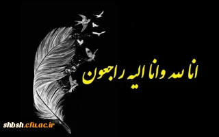پیام تسلیت به دانشجو معلم فاطمه قهرمانی