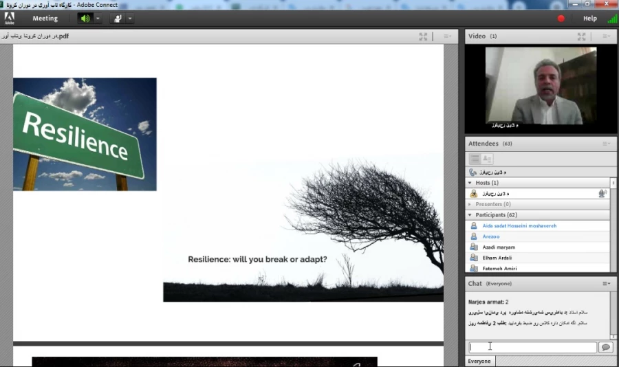 برگزاری کارگاه حفظ روحیه، نشاط، تاب آوری و استقامت در دوران کرونا ویژه دانشجویان پردیس شهید باهنر به مناسبت هفته سرای دانشجویی 4