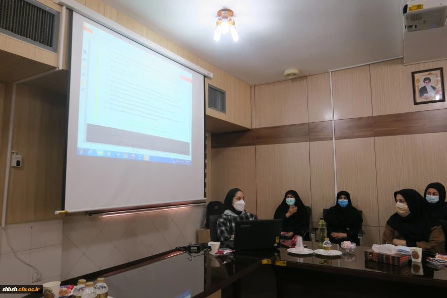 برگزاری جلسه آموزشی ویژه کارکنان پردیس شهید باهنر در خصوص شعار امسال بسیج ملی تغذیه با عنوان "تغذیه، کرونا و واکسیناسیون" 7