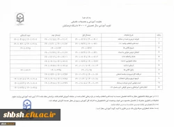 برنامه زمانی انتخاب واحد نیمسال دوم 1401-1400 3
