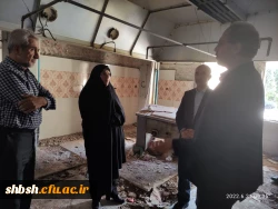 بازدید آقای دکتر میر یونسی مدیر کل محترم پشتیبانی و رفاه کارکنان در دانشگاه فرهنگیان سازمان مرکزی و آقای دکتر زارع شیبانی سرپرست امور پردیس های دانشگاه فرهنگیان استان فارس از میزان پیشرفت تعمیرات مجموعه سلف سرویس و آشپزخانه پردیس شهیدباهنر  7