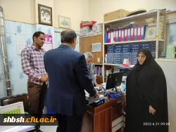 بازدید آقای دکتر میر یونسی مدیر کل محترم پشتیبانی و رفاه کارکنان در دانشگاه فرهنگیان سازمان مرکزی و آقای دکتر زارع شیبانی سرپرست امور پردیس های دانشگاه فرهنگیان استان فارس از میزان پیشرفت تعمیرات مجموعه سلف سرویس و آشپزخانه پردیس شهیدباهنر  14