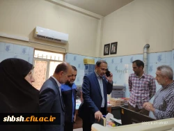 بازدید آقای دکتر میر یونسی مدیر کل محترم پشتیبانی و رفاه کارکنان در دانشگاه فرهنگیان سازمان مرکزی و آقای دکتر زارع شیبانی سرپرست امور پردیس های دانشگاه فرهنگیان استان فارس از میزان پیشرفت تعمیرات مجموعه سلف سرویس و آشپزخانه پردیس شهیدباهنر  15